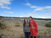Me and Mom in front of the original Geysir